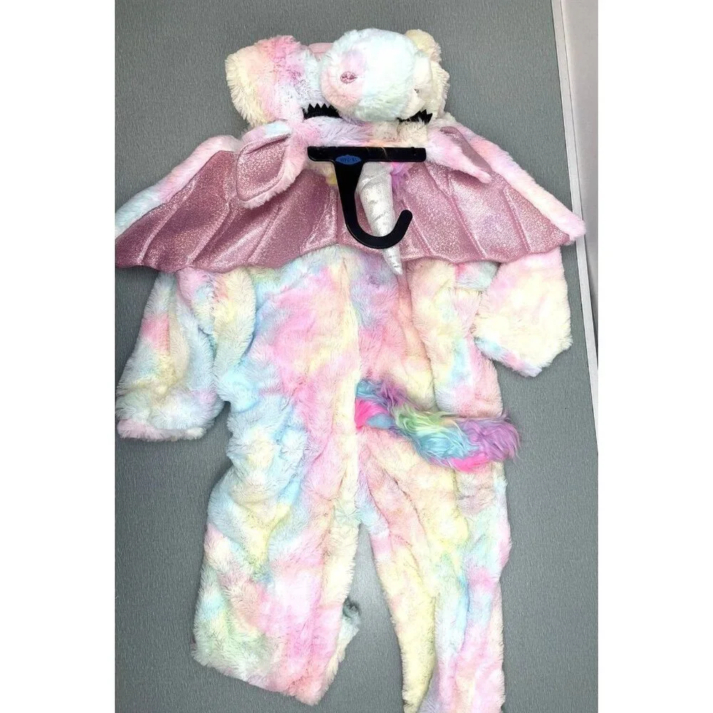 Hyde & EEK! Halloween Toddler Plush Unicorn Halloween Costume Jumpsuit 18-24M